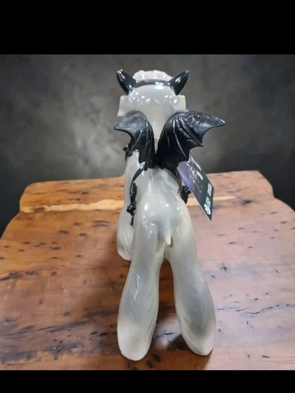 Bat Schnauzer Dog w/ Ghost Bucket in Halloween Costume Figure Statue Decor New